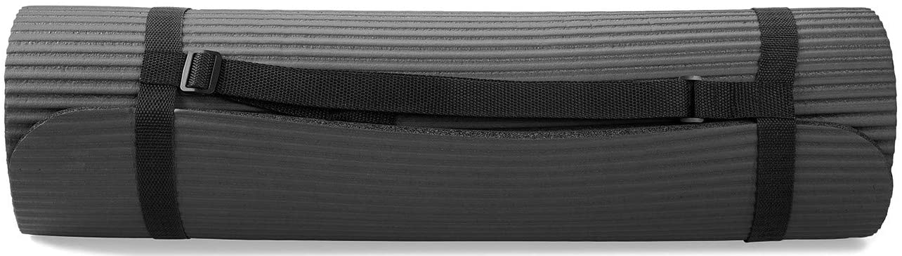 BalanceFrom GoYoga 7-Piece Set - Include Yoga Mat with Carrying Strap, 2 Yoga Blocks, Yoga Mat Towel, Yoga Hand Towel, Yoga Strap and Yoga Knee Pad