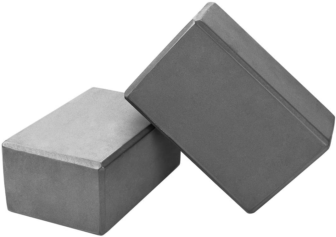 BalanceFrom GoYoga 7-Piece Set - Include Yoga Mat with Carrying Strap, 2 Yoga Blocks, Yoga Mat Towel, Yoga Hand Towel, Yoga Strap and Yoga Knee Pad